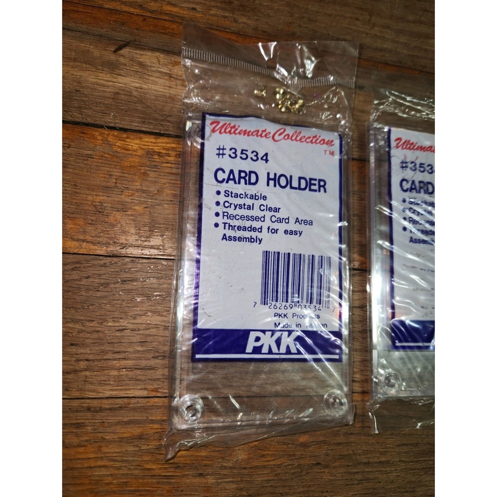 Set Of 5 Ultimate Collection #3534 Stackable Clear‎ Card Holders With Screws~NEW - Picture 2 of 3